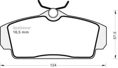 MGA 502 - Комплект спирачно феродо, дискови спирачки vvparts.bg