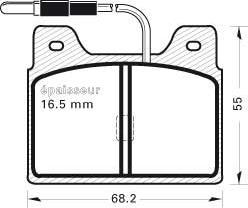 Rameder T0610546 - Комплект спирачно феродо, дискови спирачки vvparts.bg