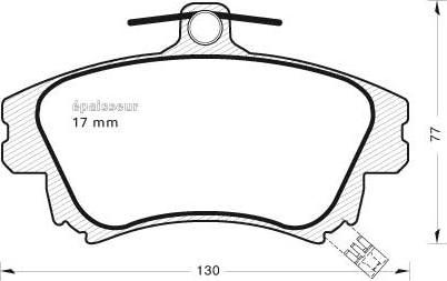 MGA 529 - Комплект спирачно феродо, дискови спирачки vvparts.bg