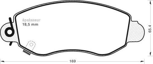 MGA 523 - Комплект спирачно феродо, дискови спирачки vvparts.bg