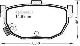 MGA 577 - Комплект спирачно феродо, дискови спирачки vvparts.bg