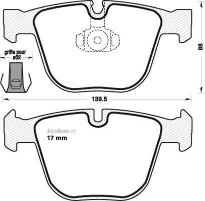 Klaxcar France 24596z - Комплект спирачно феродо, дискови спирачки vvparts.bg