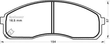 MGA 660 - Комплект спирачно феродо, дискови спирачки vvparts.bg