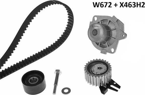 MGA 672K5 - Водна помпа+ к-кт ангренажен ремък vvparts.bg