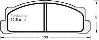 FTE BL1116A2 - Комплект спирачно феродо, дискови спирачки vvparts.bg