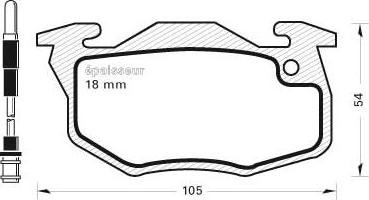 MGA 194 - Комплект спирачно феродо, дискови спирачки vvparts.bg