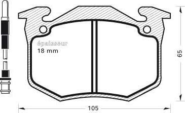 MGA 146 - Комплект спирачно феродо, дискови спирачки vvparts.bg