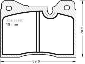 MGA 140 - Комплект спирачно феродо, дискови спирачки vvparts.bg