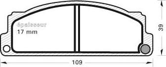 MGA 151 - Комплект спирачно феродо, дискови спирачки vvparts.bg