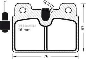 Valeo 540111 - Комплект спирачно феродо, дискови спирачки vvparts.bg