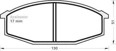 MGA 16 - Комплект спирачно феродо, дискови спирачки vvparts.bg