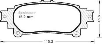 MGA 1048 - Комплект спирачно феродо, дискови спирачки vvparts.bg