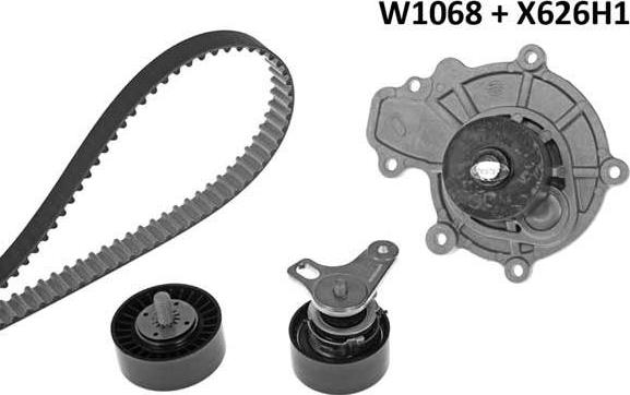 MGA 1068K1 - Водна помпа+ к-кт ангренажен ремък vvparts.bg