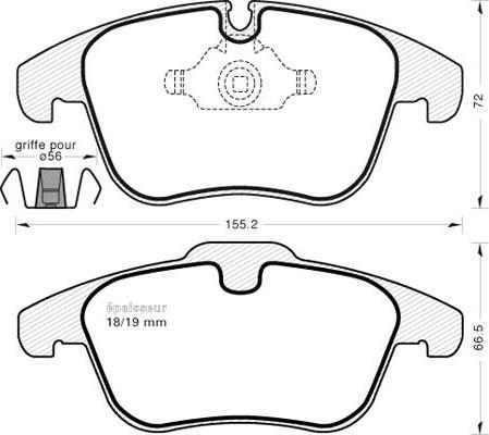 Valeo 9010822 - Комплект спирачно феродо, дискови спирачки vvparts.bg