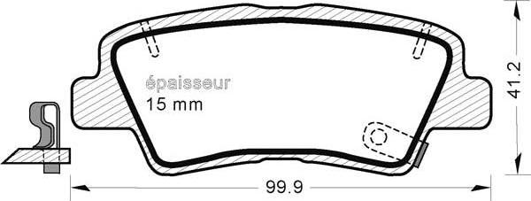 MGA 1002 - Комплект спирачно феродо, дискови спирачки vvparts.bg