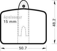 MGA 100 - Комплект спирачно феродо, дискови спирачки vvparts.bg