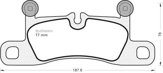 MGA 1034 - Комплект спирачно феродо, дискови спирачки vvparts.bg