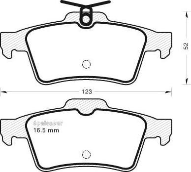 MGA 1073 - Комплект спирачно феродо, дискови спирачки vvparts.bg