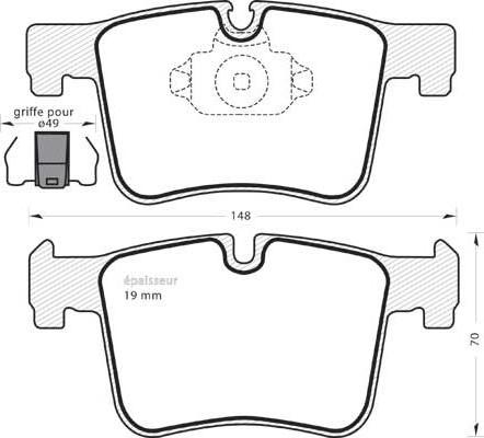 Jurid 573432J-D - Комплект спирачно феродо, дискови спирачки vvparts.bg