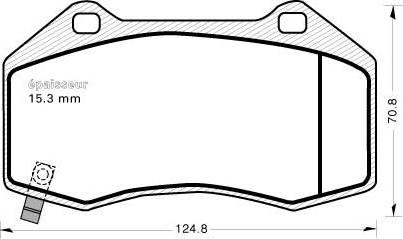 MGA 1144 - Комплект спирачно феродо, дискови спирачки vvparts.bg