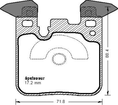 MGA 1159 - Комплект спирачно феродо, дискови спирачки vvparts.bg