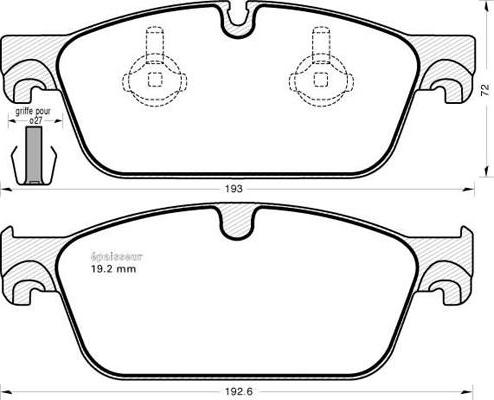 Mercedes-Benz 0064203620 - Комплект спирачно феродо, дискови спирачки vvparts.bg