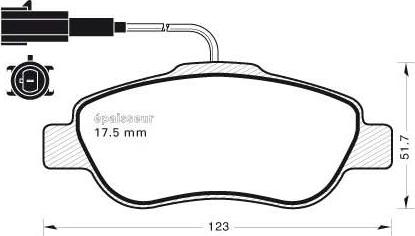 Metzger 1100.00 - Комплект спирачно феродо, дискови спирачки vvparts.bg