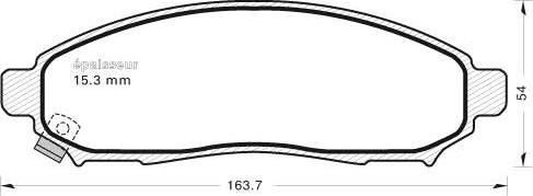 MGA 1118 - Комплект спирачно феродо, дискови спирачки vvparts.bg