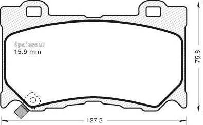 MGA 1113 - Комплект спирачно феродо, дискови спирачки vvparts.bg