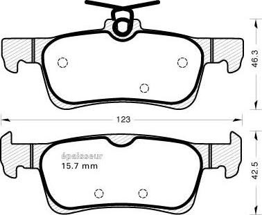 Valeo 302450 - Комплект спирачно феродо, дискови спирачки vvparts.bg