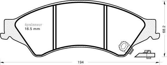 MGA 1136 - Комплект спирачно феродо, дискови спирачки vvparts.bg