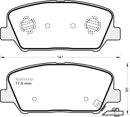 INTERBRAKE DP41953 - Комплект спирачно феродо, дискови спирачки vvparts.bg