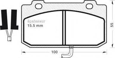 MGA 187 - Комплект спирачно феродо, дискови спирачки vvparts.bg