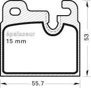 Textar 20436150 - Комплект спирачно феродо, дискови спирачки vvparts.bg