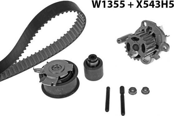 MGA 1355K1 - Водна помпа+ к-кт ангренажен ремък vvparts.bg