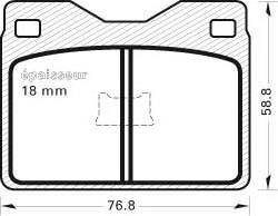 LUCAS GDB7531 - Комплект спирачно феродо, дискови спирачки vvparts.bg