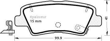 MGA 1310 - Комплект спирачно феродо, дискови спирачки vvparts.bg