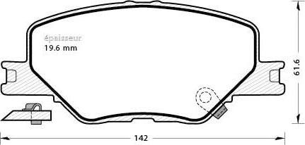 MGA 1317 - Комплект спирачно феродо, дискови спирачки vvparts.bg