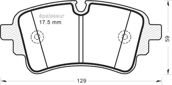 MGA 1386 - Комплект спирачно феродо, дискови спирачки vvparts.bg