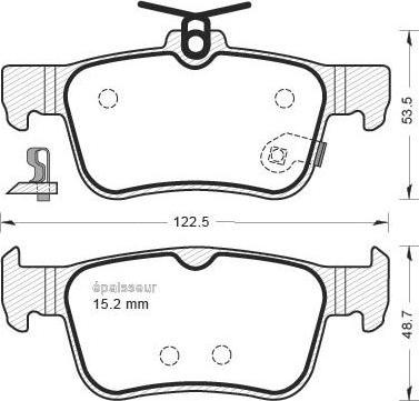 MGA 1329 - Комплект спирачно феродо, дискови спирачки vvparts.bg