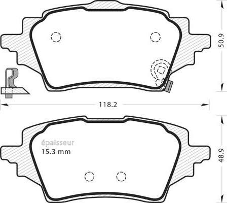 MGA 1371 - Комплект спирачно феродо, дискови спирачки vvparts.bg