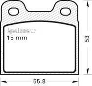 MGA 13 - Комплект спирачно феродо, дискови спирачки vvparts.bg