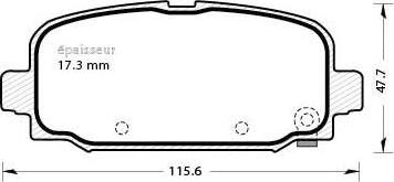 MGA 1299 - Комплект спирачно феродо, дискови спирачки vvparts.bg