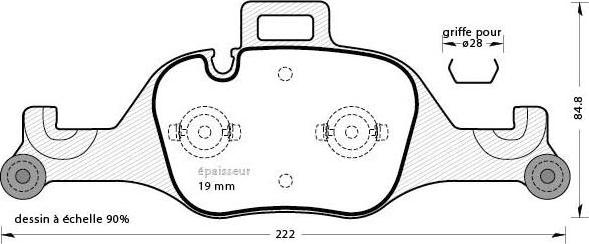 Roulunds Rubber 285581 - Комплект спирачно феродо, дискови спирачки vvparts.bg