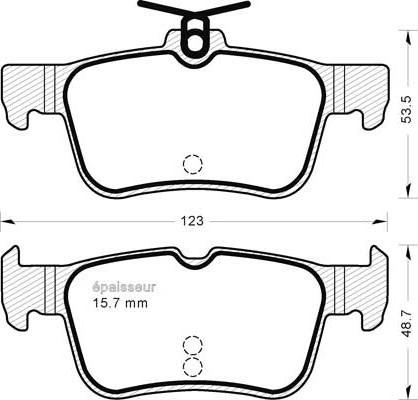 ATE 607320 - Комплект спирачно феродо, дискови спирачки vvparts.bg