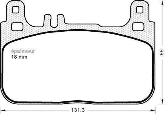 MGA 1214 - Комплект спирачно феродо, дискови спирачки vvparts.bg