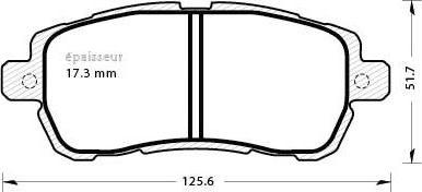 MGA 1289 - Комплект спирачно феродо, дискови спирачки vvparts.bg