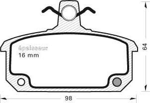 Valeo 540766 - Комплект спирачно феродо, дискови спирачки vvparts.bg