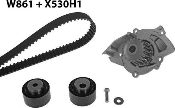 MGA 861K1 - Водна помпа+ к-кт ангренажен ремък vvparts.bg