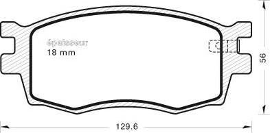 MGA 809 - Комплект спирачно феродо, дискови спирачки vvparts.bg